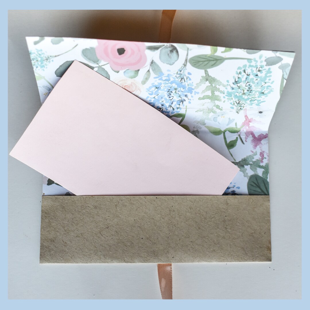Peach Blush Floral Kraft and Glitter Gift Card Holder Set of 2 | MakerPlace by Michaels Peach Blush Floral Kraft and Glitter Gift Card Holder Set of 2 | MakerPlace by Michaels